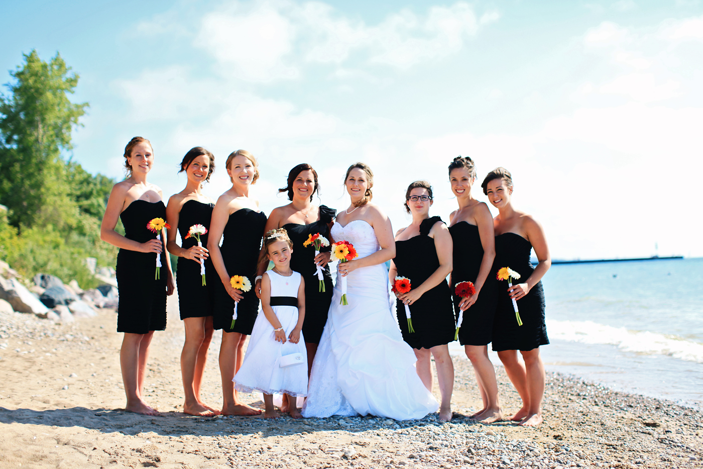 sauble-beach-wedding-party